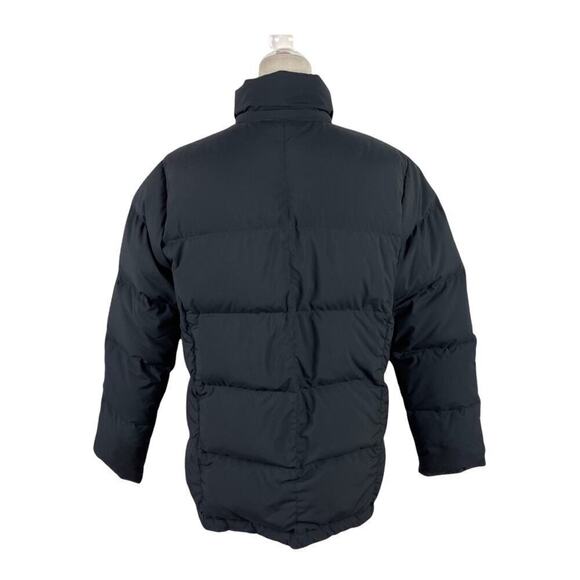 LL Bean Black and Pink Puffer Feather Down Puffer Full Zip Ski Winter Jacket M - Picture 11 of 15